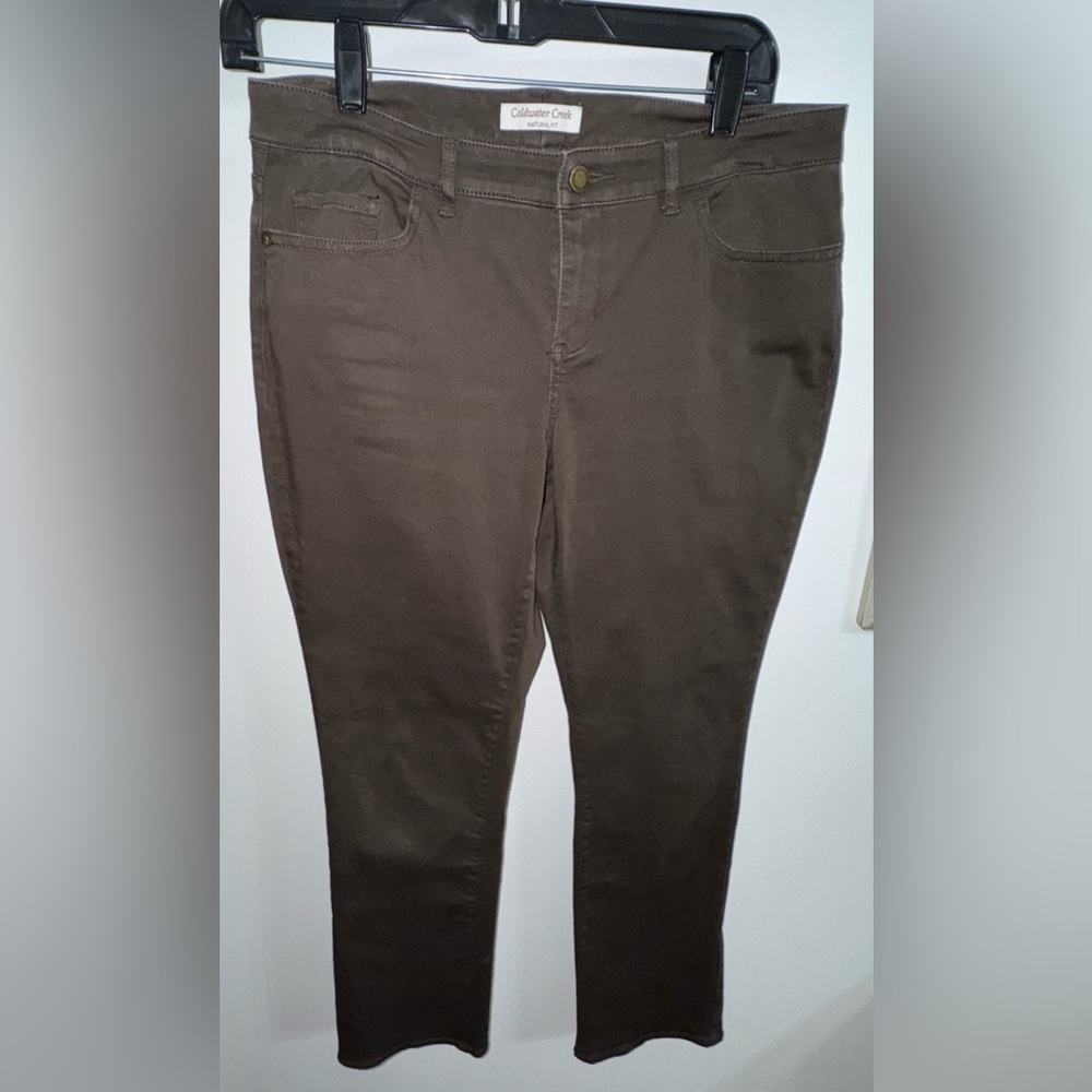 Cold Creek Brown Slim Leg Pants